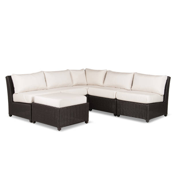 InspiredVisions Siesta Key 93'' Wide Outdoor Wicker Reversible Patio